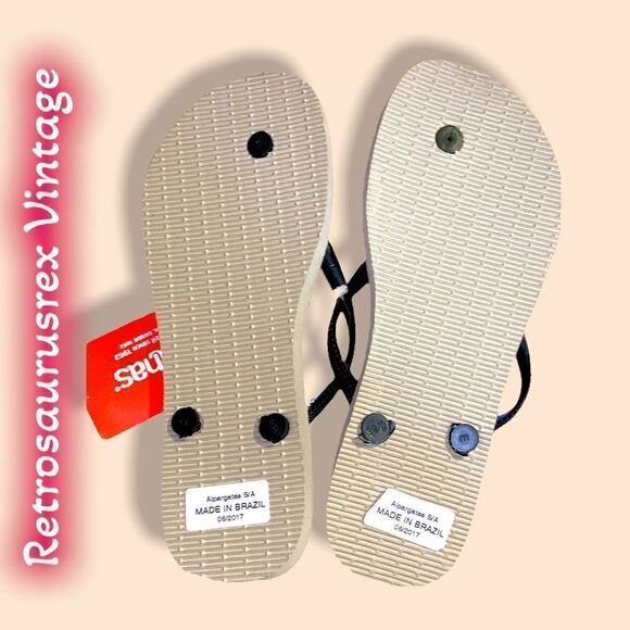 havaianas Cat Slim Pets Sandal Sand Grey Size 9 / 10 - Picture 4 of 5